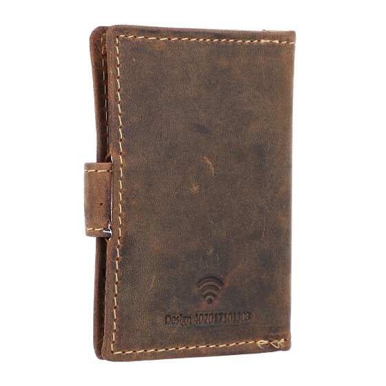 Greenburry Vintage business card case RFID leather 7 cm