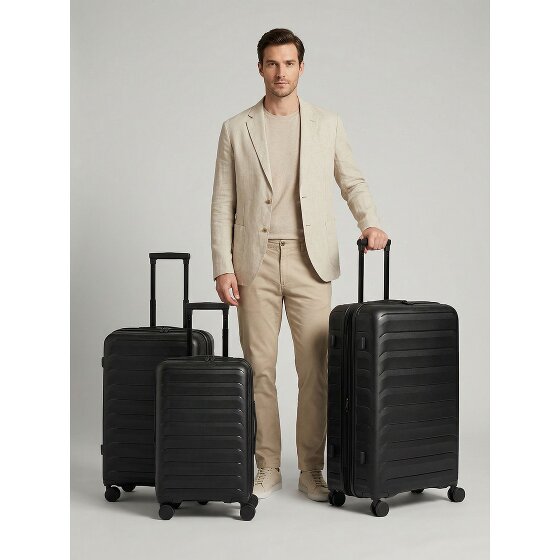 d&n Toronto 4 wheels Suitcase set 3-piece with expansion pleat