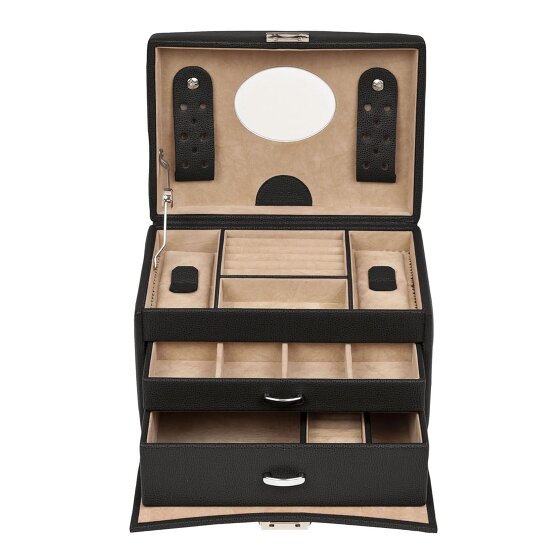 Windrose Beluga Jewelry box Leather 21.5 cm