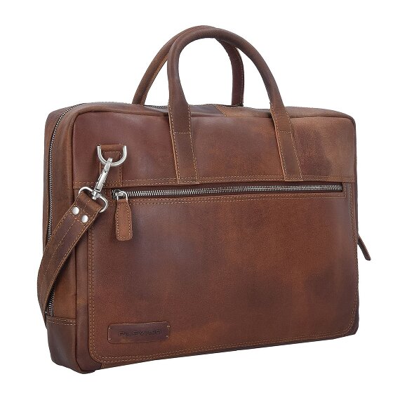 Plevier Vintage London Briefcase RFID protection Leather 41 cm Laptop compartment