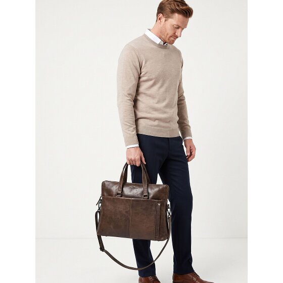 Greenburry Newport Briefcase Genuine Leather 39 cm Laptop compartment