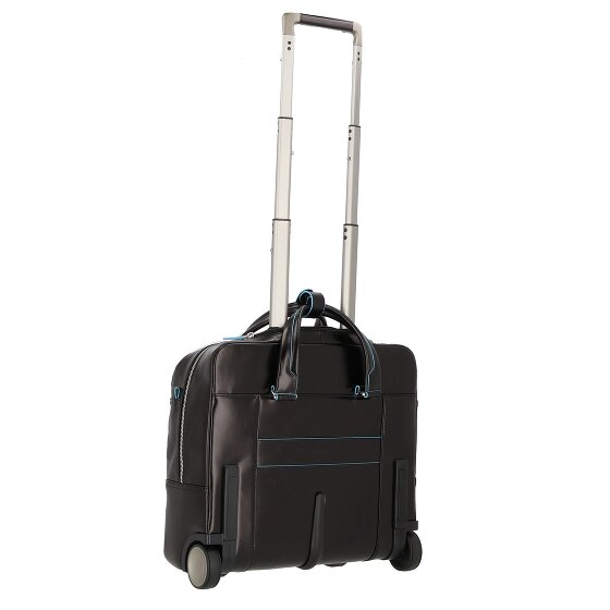 Piquadro Blue Square 2 Roll Business Trolley Leather 36 cm Laptop compartment