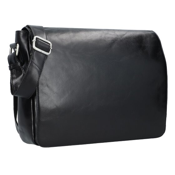 Leonhard Heyden Cambridge Messenger leather 38 cm laptop compartment