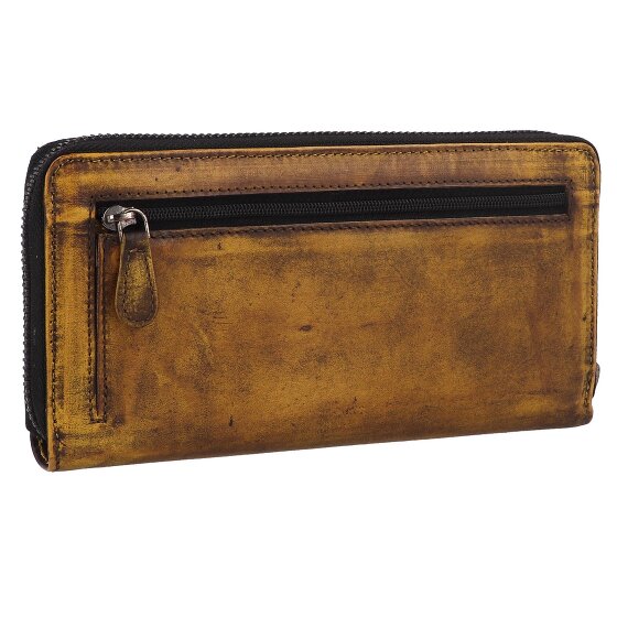 Greenburry Destressed Wallet RFID protection Leather 19 cm