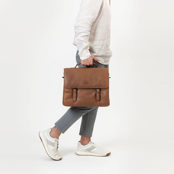 Farmhood Nashville briefcase XXL 3 compartments leather 39 cm