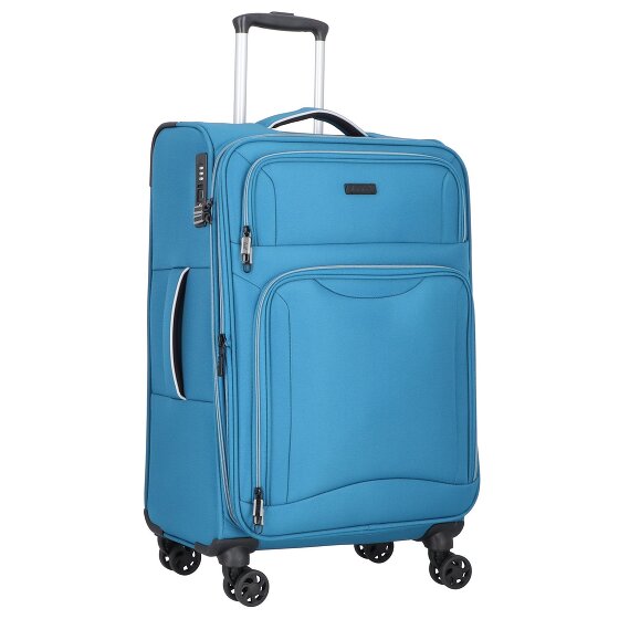 d&n Travel Line 9204 4 wheels Trolley M 66 cm with expansion pleat