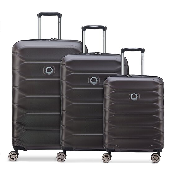 Delsey Paris Meteor 4 wheels Suitcase set 3-piece with expansion pleat