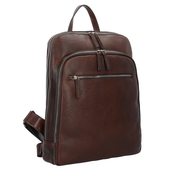 Leonhard Heyden Roma backpack leather 40 cm laptop compartment