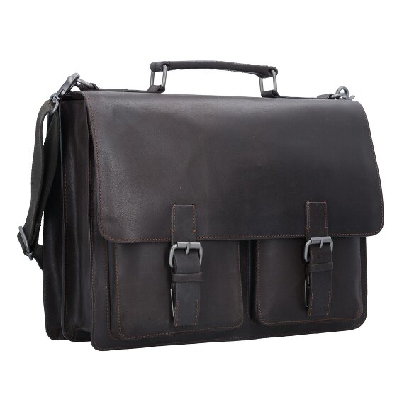 Leonhard Heyden Dakota briefcase leather 40 cm laptop compartment