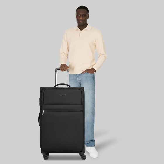 Bugatti Valencia Soft 4 wheels Trolley L 75 cm with expansion pleat