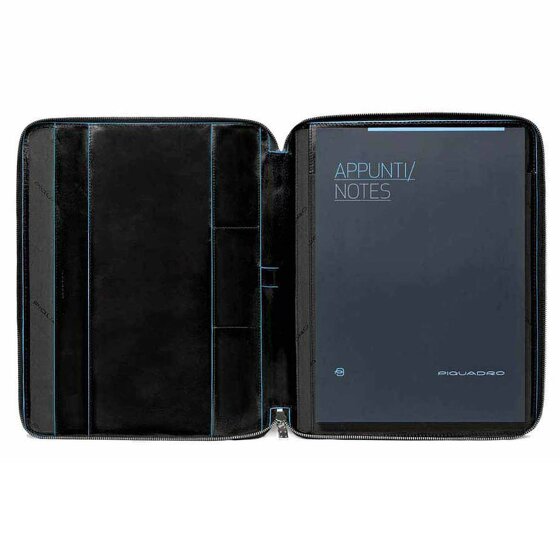 Piquadro Blue Square writing case Din A4 leather 27 cm