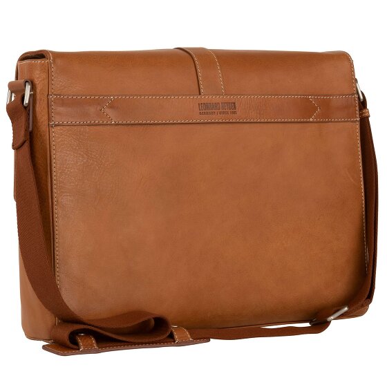 Leonhard Heyden Bergamo Messenger leather 38 cm laptop compartment
