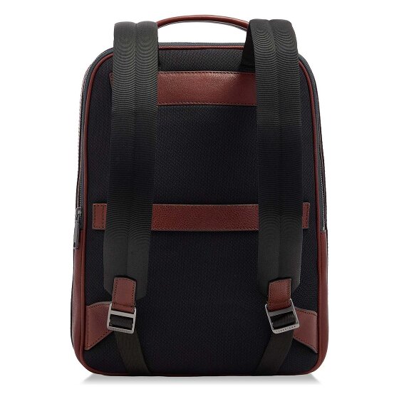 The Bridge Ludovico travel backpack leather 42 cm laptop compartment