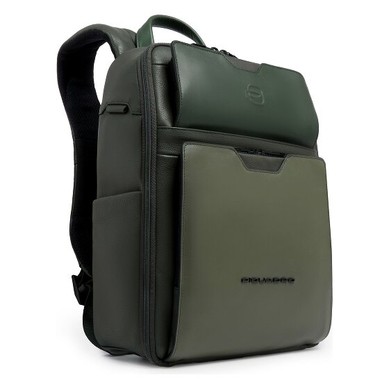 Piquadro Ael Daypack Leather 37 cm Laptop compartment