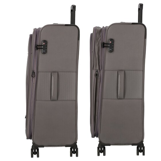 d&n Travel Line 9704 4 wheels Trolley L 78 cm with expansion pleat