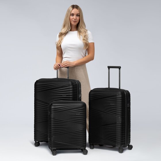 Pactastic Collection 02 THE THREE SET 4 wheels Suitcase set 3-piece