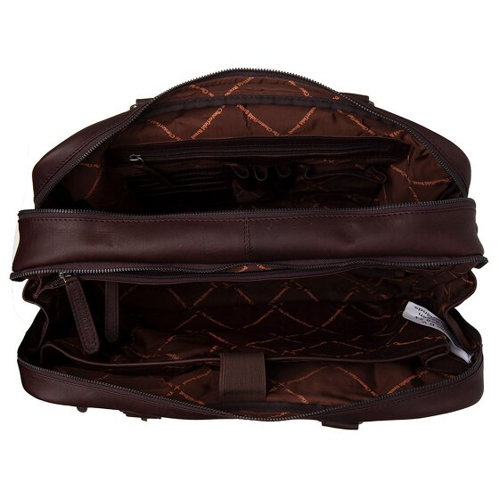 The Chesterfield Brand Wax Pull Up Briefcase Leather 41 cm Laptop compartment