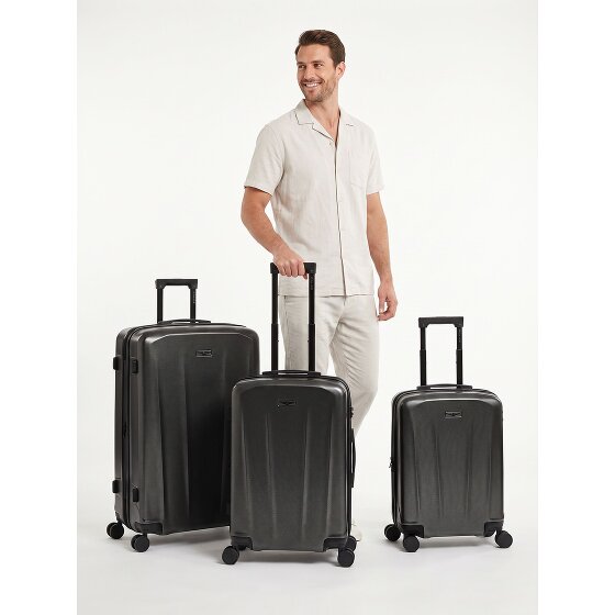 Police New York 4 wheels Suitcase set 3-piece Expandable