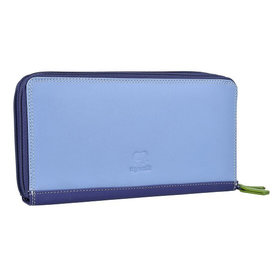Mywalit Large Double Zip Around Purse wallet leather 18 cm