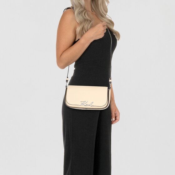 Karl Lagerfeld Signature Shoulder Bag Leather 24 cm