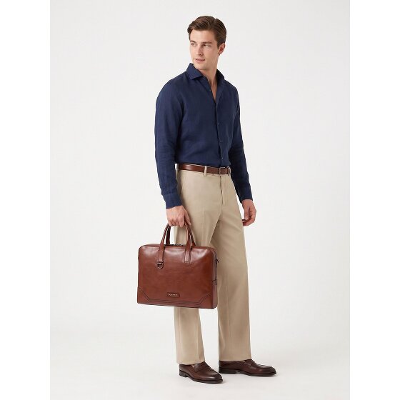 The Bridge Matteo Briefcase Genuine Leather 38 cm Laptop compartment
