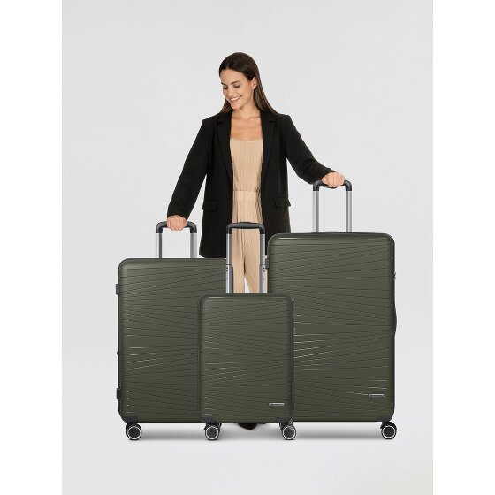 Franky Dallas 3.0 4-wheel suitcase set 3-piece with expansion fold