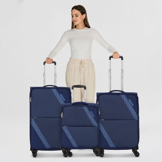 American Tourister Star Max 4 wheels Suitcase set 3-piece with expansion pleat