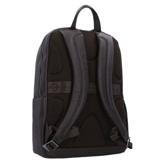 Piquadro Black Square backpacks leather 44 cm laptop compartment