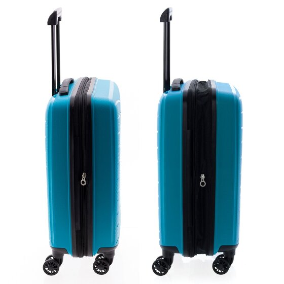 Gladiator 1700 4 wheels Cabin trolley 55 cm with expansion pleat