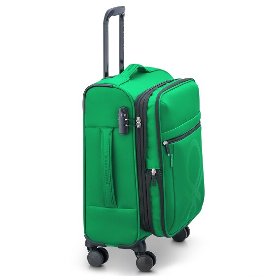 Delsey Paris x Colors Benetton Color Block 4-wheeled cabin trolley 55 cm with expansion fold