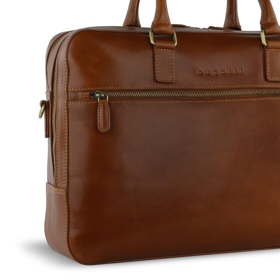 Bugatti Remo Briefcase Genuine Leather 40 cm Laptop compartment