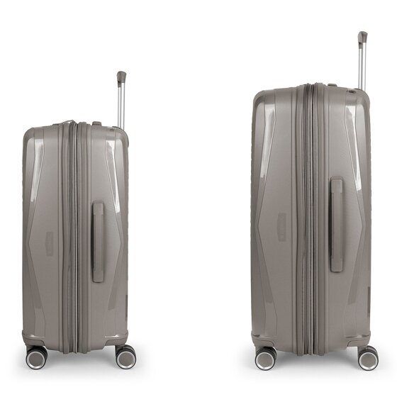 Gabol Queens 4 wheels Suitcase set 2-piece with expansion pleat