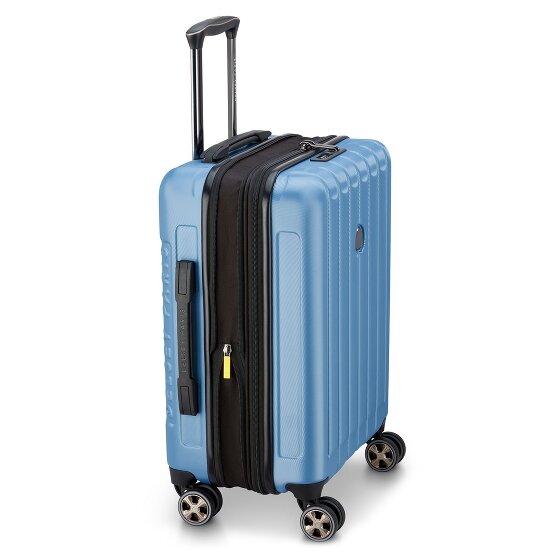 Delsey Paris Longitude 4 wheels Cabin trolley 55 cm with expansion pleat