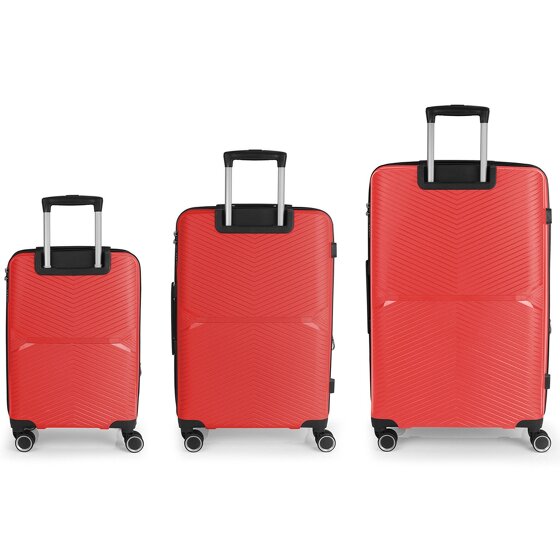 Gabol Kume 4 wheels Suitcase set 3-piece with expansion pleat