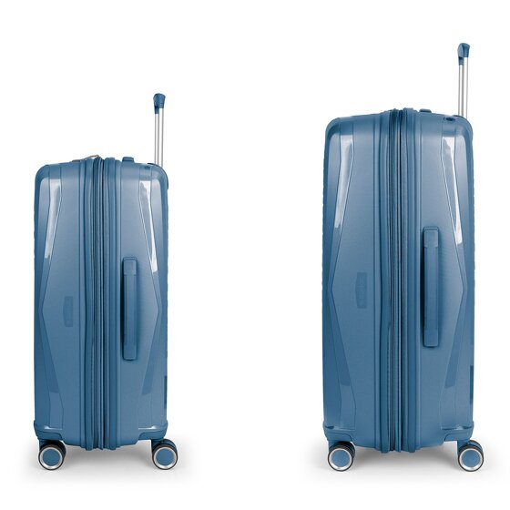 Gabol Queens 4 wheels Suitcase set 2-piece with expansion pleat