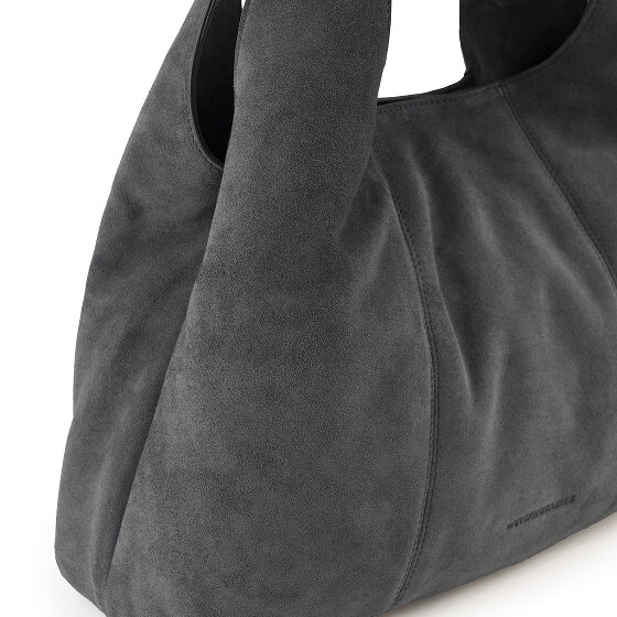 LES VISIONNAIRES Paz Essential Shoulder Bag Genuine Leather 46 cm