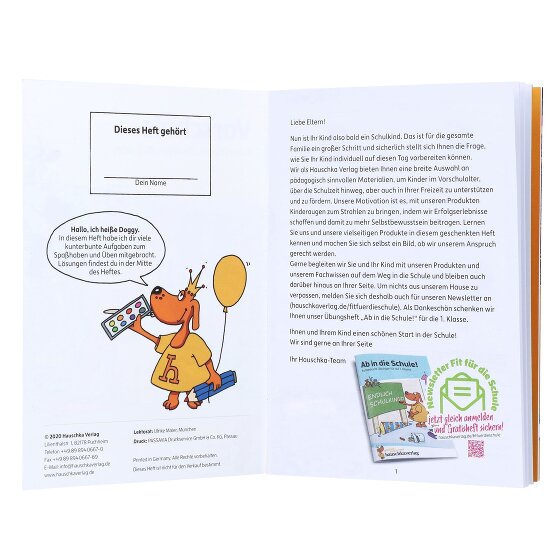 Hauschka Verlag Book exercises for preschool 15 cm