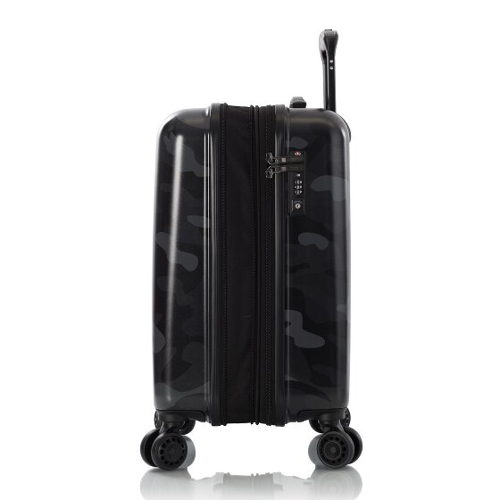 Heys Black Camo 4 wheels Cabin trolley S 53 cm with expansion pleat