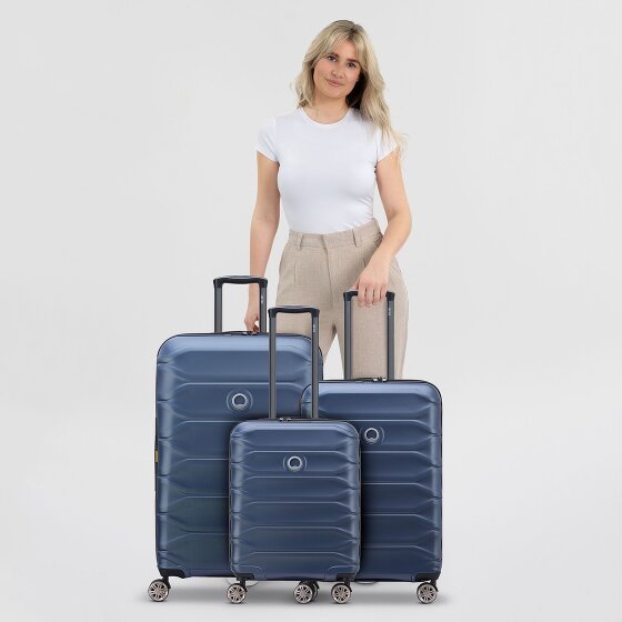 Delsey Paris Meteor 4 wheels Suitcase set 3-piece with expansion pleat