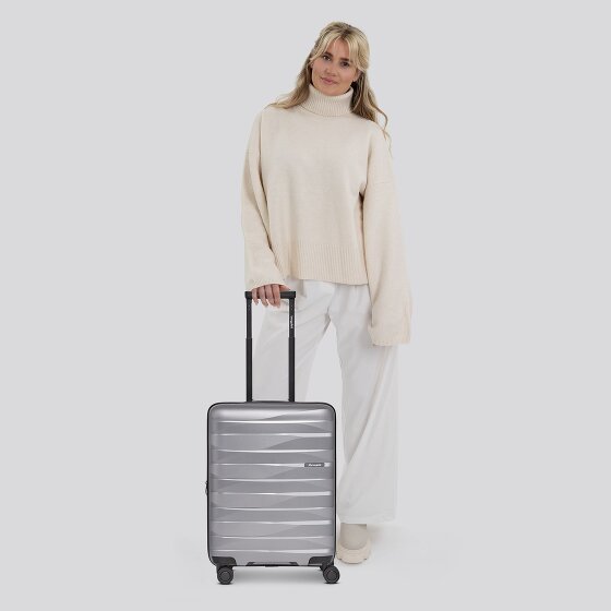 Bergpfeil Travel 4-wheeled cabin trolley S 55 cm with expansion pleat
