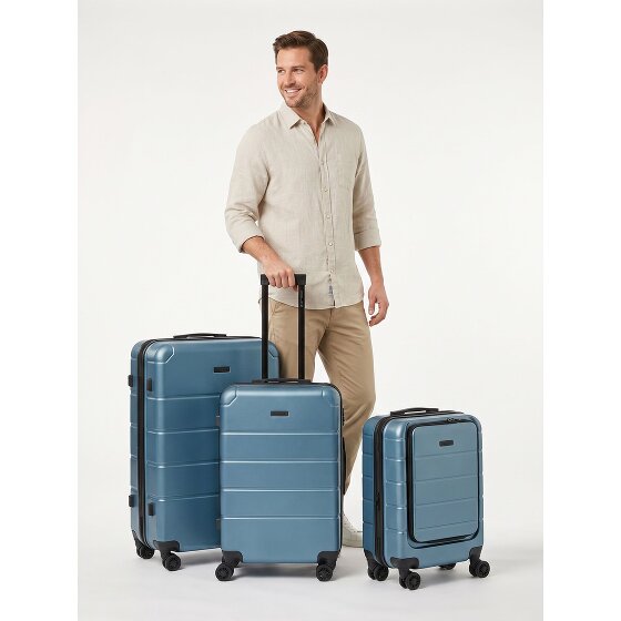 Police Dublin 4 wheels Suitcase set 3-piece Expandable