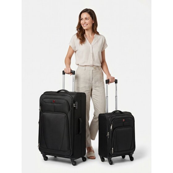 Wenger Beaumont 4-wheel Suitcase Set (S+L) expandable gusset