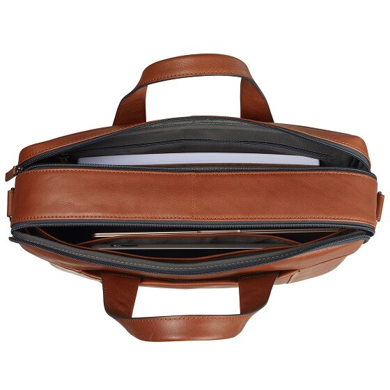 Leonhard Heyden Hamburg briefcase leather 40 cm laptop compartment