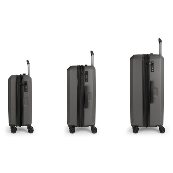 Gabol Montreal 4 wheels Suitcase set 3-piece with expansion pleat
