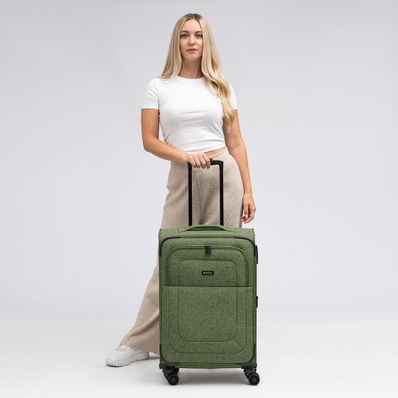 Redolz Essentials 12 MEDIUM 4-wheel Trolley, 67 cm, expandable Gusset
