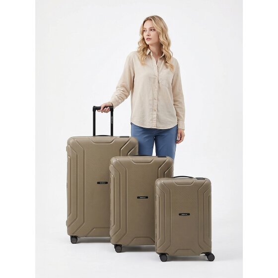 Redolz Essentials 15 4-wheel suitcase set 3-piece with three-point closure