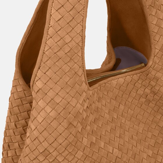 LES VISIONNAIRES PAZ Weave Shoulder Bag Leather 44 cm