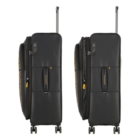 Mandarina Duck Eco Coated 4 wheels Trolley L 78 cm with expansion pleat