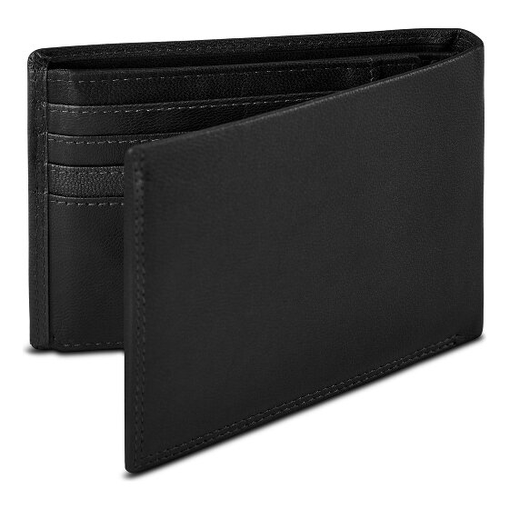 Bugatti Valencia Wallet RFID protection Genuine Leather 12 cm
