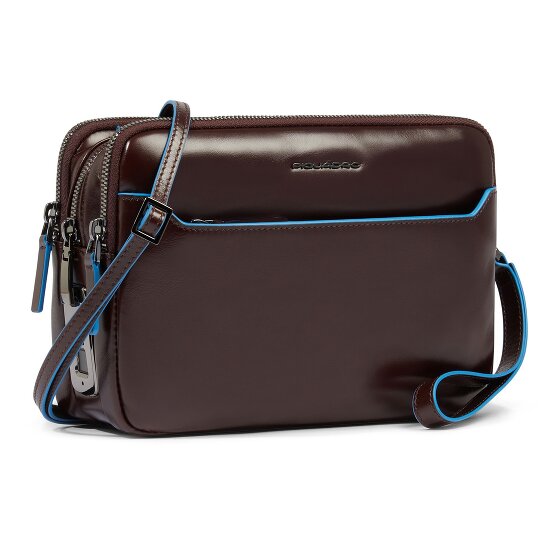 Piquadro Blue Square Shoulder bag Leather 23 cm